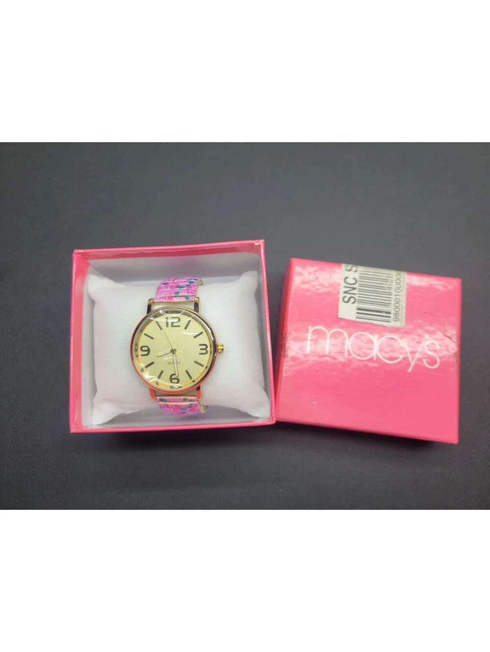 Macy's Womens Quartz Watch Pink Rose & Gold Analog   **SEE DETAILS**